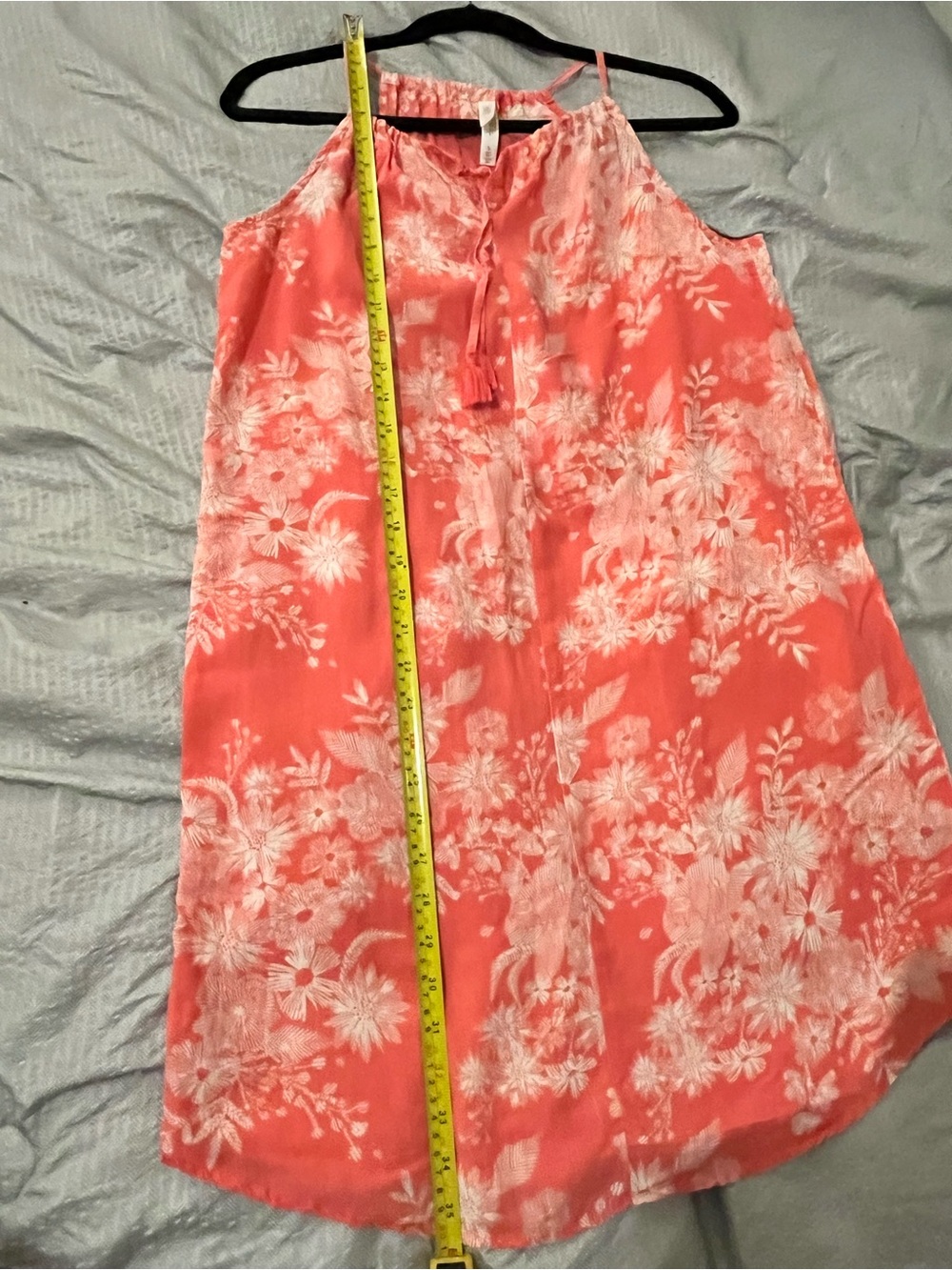 Gilligan & O’Malley Coral Floral Halter SunDress Island Lounge Wear Size Small - Picture 8 of 9